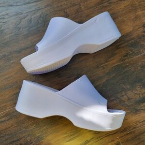 NEW baby pink pastel platform sandals 90s Y2K slide thong flip flop candy